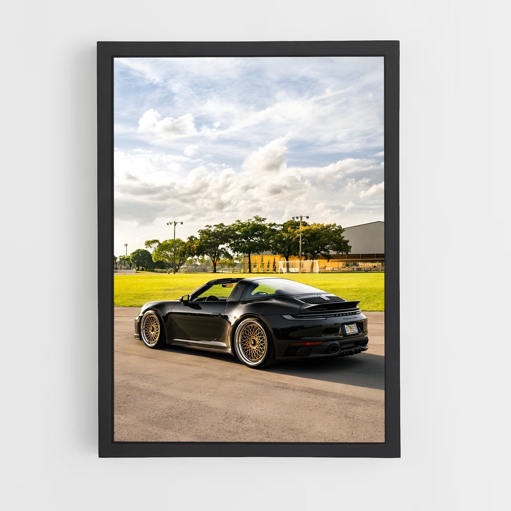 Poster superbe targa – affiche Porsche (vue 2)